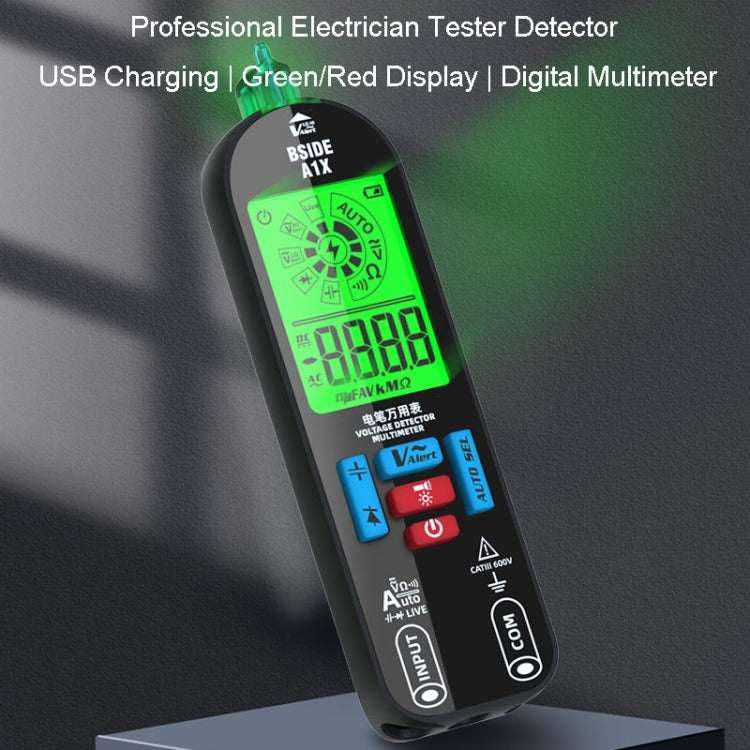 BSIDE A1X Charging Model Mini Digital Electric Pen Intelligent Automatic Merit Multimeter, BSIDE A1X Standard, BSIDE A1X With Tool Pack