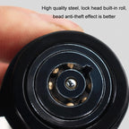 Car Latch Lock Trailer Tow Hook Anti-theft Padlock, Bending Silver, Direct Pipe Silver, Straight Pipe Black