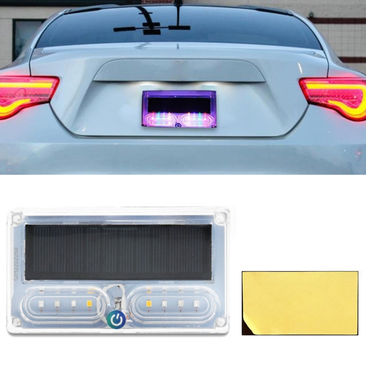 Car Solar Warning Light Anti-rear Collision LED Tail Light