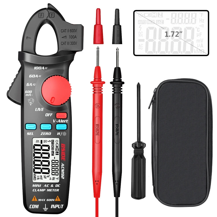 BSIDE ACM92 Digital Clamp Multimeter Current And Voltage Tester, BSIDE ACM92