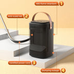 Remote Control Touch Screen Household Desktop PTC Instant Heating Heater, US Plug, EU Plug, UK Plug