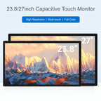 FHD Capacitive Touch Screen Monitor, 1920x1080 10-Point Touch With HDMI, Aluminum Shell, VESA Mount, Waveshare 23.8-inch, Waveshare 27-inch