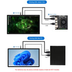 FHD Capacitive Touch Screen Monitor, 1920x1080 10-Point Touch With HDMI, Aluminum Shell, VESA Mount, Waveshare 23.8-inch, Waveshare 27-inch