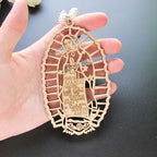 Wooden Sign Religious Baptismal Keychain