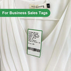 For Phomemo M110 / M200 100pcs /Roll 50x80mm Rainbow Frame White Self-Sticking Tag, 100pcs /Roll 50x80mm Rainbow Frame