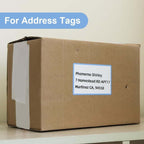 For Phomemo M110 / M200 100pcs /Roll 50x80mm Rainbow Frame White Self-Sticking Tag, 100pcs /Roll 50x80mm Rainbow Frame