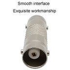 10pcs BNC Female To Female Straight Through Adaptor Surveillance Dual Pass-Through Connector, Female To Female