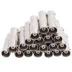 10pcs BNC Female To Female Straight Through Adaptor Surveillance Dual Pass-Through Connector, Female To Female