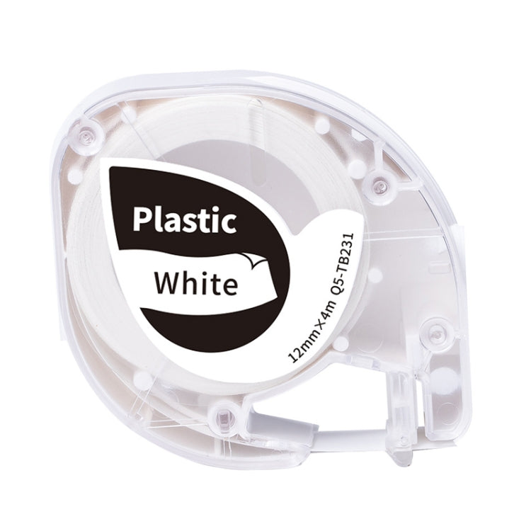 For Phomemo P12 / P12 Pro 12mm x 4m Consumables Label Ribbon, Black Word On White Thermal Paper, Black Word On White Synthetic Paper, Black Word On White Thermal Transfer, Black Word On Transparent Synthetic Paper                                       ...