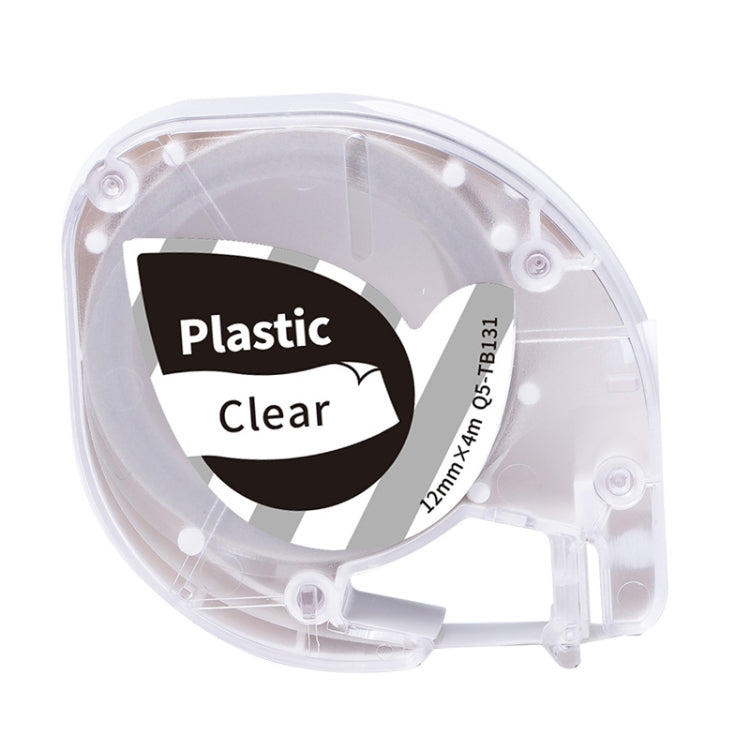 For Phomemo P12 / P12 Pro 12mm x 4m Consumables Label Ribbon, Black Word On White Thermal Paper, Black Word On White Synthetic Paper, Black Word On White Thermal Transfer, Black Word On Transparent Synthetic Paper                                       ...
