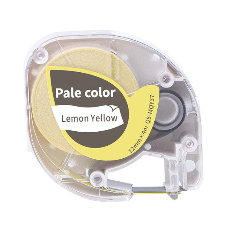 For Phomemo P12 / P12 Pro 12mm x 4m Consumables Label Ribbon, Black Word On White Thermal Paper, Black Word On White Synthetic Paper, Black Word On White Thermal Transfer, Black Word On Transparent Synthetic Paper                                       ...