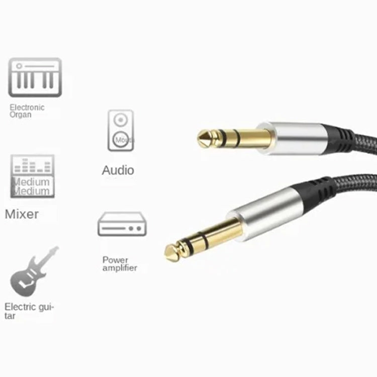 Audio Mixing Console Amplifier Drum Connection Cable 6.35MM Male To Male Audio Cable 28AWG OD4.0MM, 10m