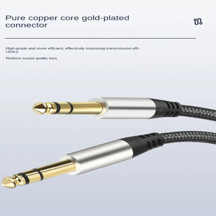 Audio Mixing Console Amplifier Drum Connection Cable 6.35MM Male To Male Audio Cable 28AWG OD4.0MM, 10m
