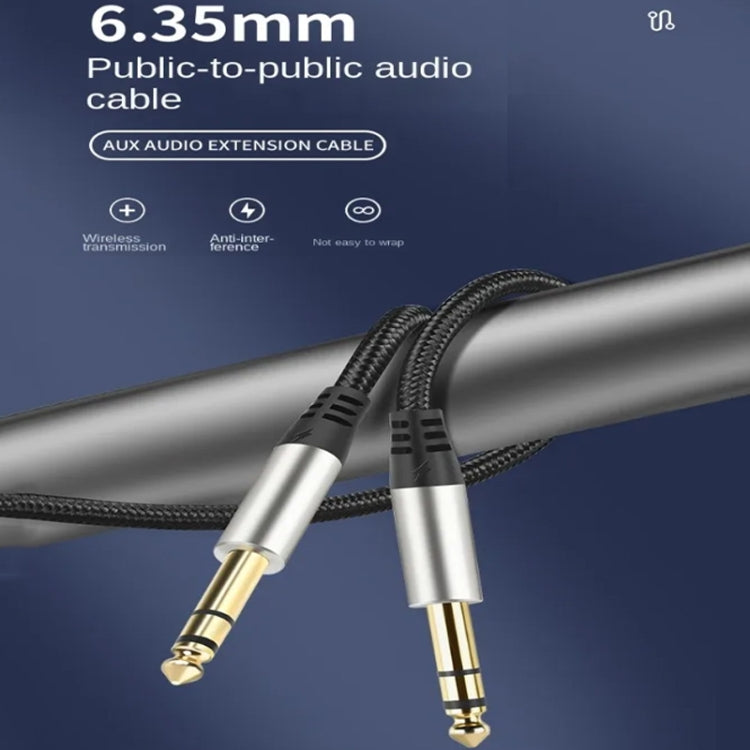 Audio Mixing Console Amplifier Drum Connection Cable 6.35MM Male To Male Audio Cable 28AWG OD4.0MM, 10m