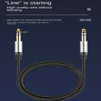 Audio Mixing Console Amplifier Drum Connection Cable 6.35MM Male To Male Audio Cable 28AWG OD4.0MM, 10m
