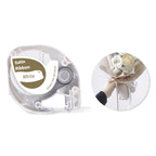 For Phomemo P12 / P12 Pro 12mm x 2m Thermal Transfer Label Ribbon, Label Ribbon(Gold Word On White), Label Ribbon(Black Word On Sky Blue), Label Ribbon(Black Word On Pink)