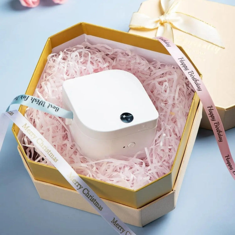 For Phomemo P12 / P12 Pro 12mm x 2m Thermal Transfer Label Ribbon, Label Ribbon(Gold Word On White), Label Ribbon(Black Word On Sky Blue), Label Ribbon(Black Word On Pink)