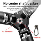 Carbon Fiber Portable Folding Tripod SLR Camera Low Gravity Center Gimbal Photography Bracket, BEXIN RC254, BEXIN RC254+LH-28