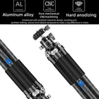 Carbon Fiber Portable Folding Tripod SLR Camera Low Gravity Center Gimbal Photography Bracket, BEXIN RC254, BEXIN RC254+LH-28