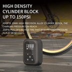 Multifunctional Portable Car Electric Wireless Tire Inflator Pump, Mechanical Button, Touch Screen Button
