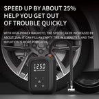 Multifunctional Portable Car Electric Wireless Tire Inflator Pump, Mechanical Button, Touch Screen Button