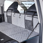 Car Camping Bed Folding Board SUV Rear Row Extension Board For Tesla, Gray, Black, Gray Embossed, Black Embossed