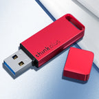 Lenovo Thinkplus TU100 USB3.1 High Speed Flash Drive Mini USB Memory Disk With Metal Plug And Cap, TU100 128G(Red)