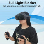 For Mate Quest Pro Eye Mask Light-blocking Magnetic Replacement Silicone Eye Cover VR Accessories