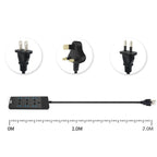 TB-T12 3000W 2m 4-USB Ports + 6-Jacks Multifunctional Flame-Retardant Socket With Switch, UK Plug, EU Plug, US Plug