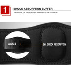 Aolikes  Adjustbale Tennis Elbow Support Guard Pads Compression Recovery Forearm Sleeve Band, A-7947 (Black)