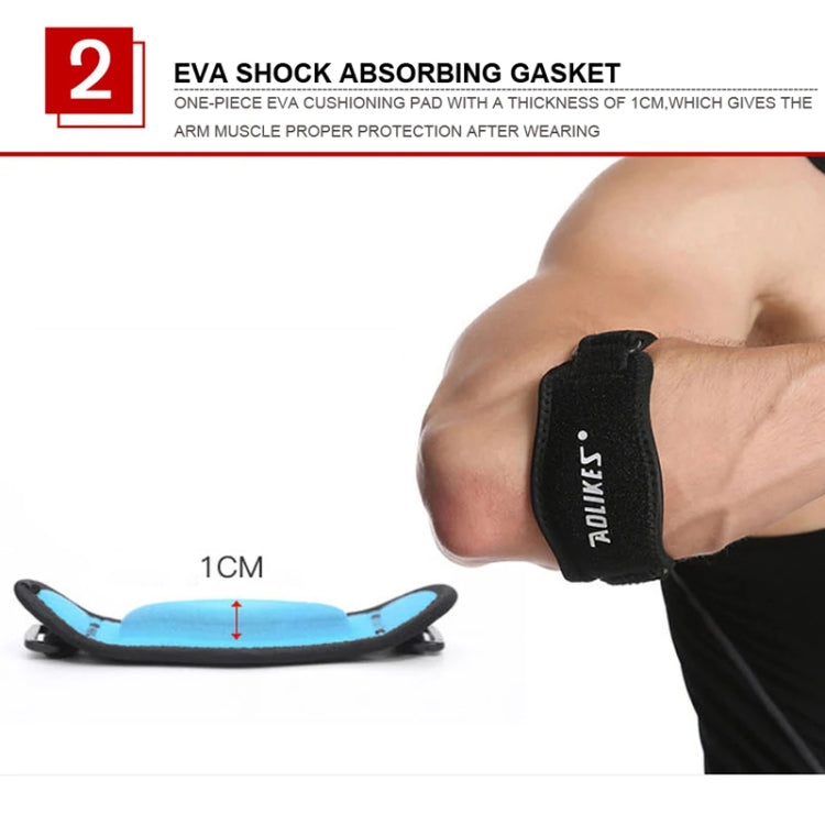 Aolikes  Adjustable Elbow Support Basketball Tennis Elbow Pads, A- 7949 Blue Inner, A- 7949 Red Inner, A- 7949 Dark Gray Inner