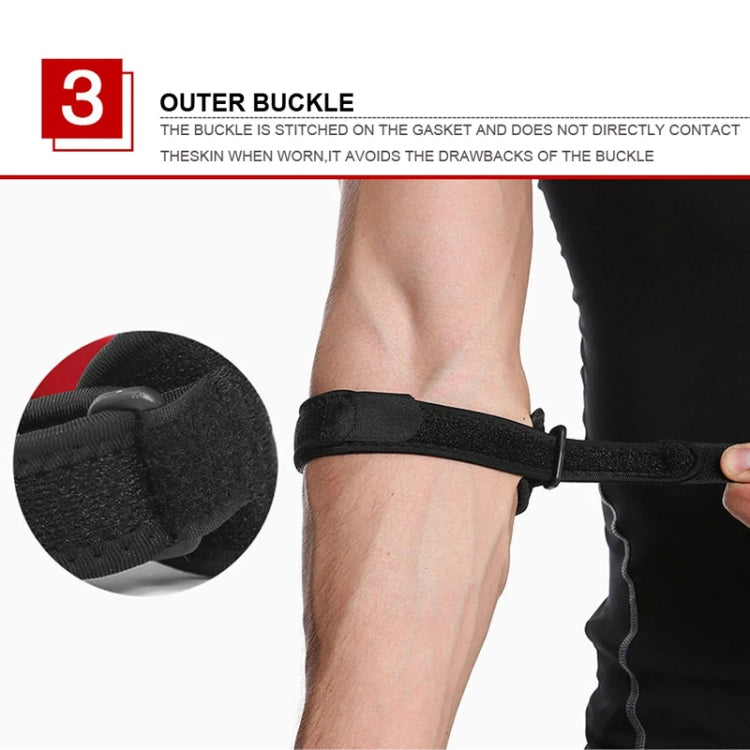 Aolikes  Adjustable Elbow Support Basketball Tennis Elbow Pads, A- 7949 Blue Inner, A- 7949 Red Inner, A- 7949 Dark Gray Inner