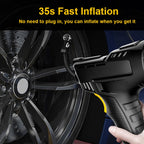 120W  Car Air Pump Compressor Tire Inflator Equipment, Wireless Digital Display, Wired Pointer Model, Wired Digital Display