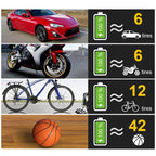 120W  Car Air Pump Compressor Tire Inflator Equipment, Wireless Digital Display, Wired Pointer Model, Wired Digital Display