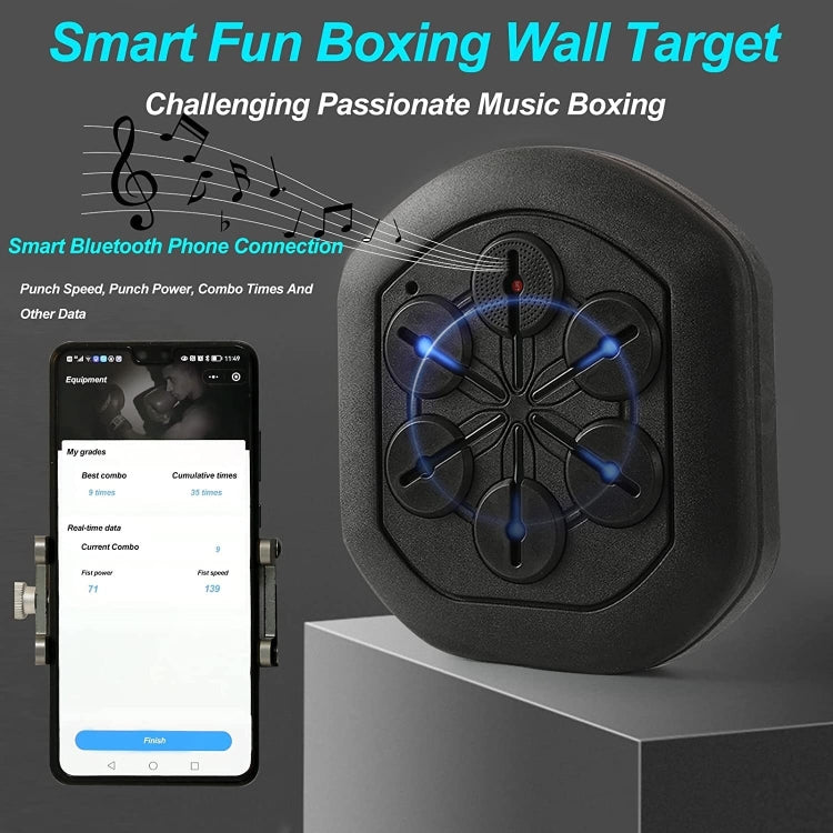 Smart Dual Bluetooth Music Boxing Machine Electronic Sandbag With Mobile Phone Holder