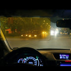 Car Anti-glare Mirror Day and Night Use Car Sun Visor, 2 in 1 Use