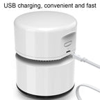 Desktop Mini Vacuum Cleaner USB Rechargeable Office Home Portable Paper Cleaner