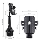 Car Center Console Water Cup Holder Adjustable Mobile Phone Holder