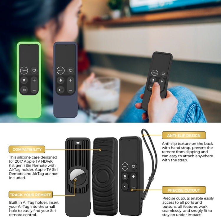 AhaStyle PT175 Remote Control Tracker 2 In 1 Silicone Protective Cover, PT175 (Black), PT175 (Blue), PT175 (Luminous Green)