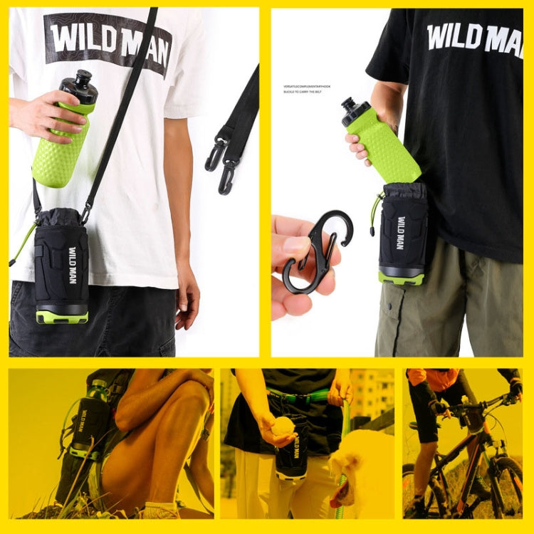 WILD MAN R1 1L Mountain Bike Water Bottle Bag Scooter Handlebar Tool Kit, Dark Grey, Black Red, Black Green, Dark Blue
