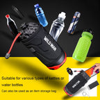 WILD MAN R1 1L Mountain Bike Water Bottle Bag Scooter Handlebar Tool Kit, Dark Grey, Black Red, Black Green, Dark Blue