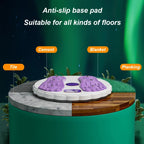 Rotating Waist Disc Twist Machine with Electronic Counter Magnetic Massage for Body Shaping, Green, White + Purple, White + Green