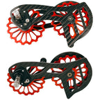 Carbon Fiber Guide Wheel For Road Bike Bicycle Bearing Rear Derailleur Guide Wheel Parts, SD1 Black, SD1 Red, SD2 Black, SD2 Red, SD3 Black, SD3 Red, SD4 Black, SD4 Red, SD5 Black, SD5 Red, SD6 Black, SD6 Red