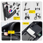 WILD MAN Scooter EVA Hard Shell Front Bag Folding Bicycle Quick Release Hanging Bag, GD9X 2L, GD9X Plus 3L