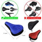 Bicycle Cushion Covers Cycling Gear Accessories, Black, Red, Blue