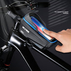 WILD MAN ES12X 1LEVA Hard Shell Bicycle Bag Cycling Phone Touch Screen Front Beam Bag, ES12X (Black), ES12X (Red), ES12X (Grey), ES12X (Blue)