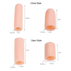 5pcs/Set Gel Finger Cots Hand Joint Crack Protector, Open Style Skin Tone, Open Style White, Close Style Skin Tone, Close Style White