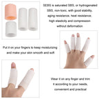 5pcs/Set Gel Finger Cots Hand Joint Crack Protector, Open Style Skin Tone, Open Style White, Close Style Skin Tone, Close Style White