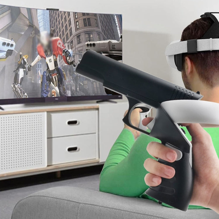 For Meta Quest 2 VR  iplay Controller Shooting Game Grip, HBV-Q08 Black