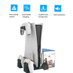For PS5 iplay Dual-seat Charging and Cooling Base Bracket Storage Rack, HBP-348